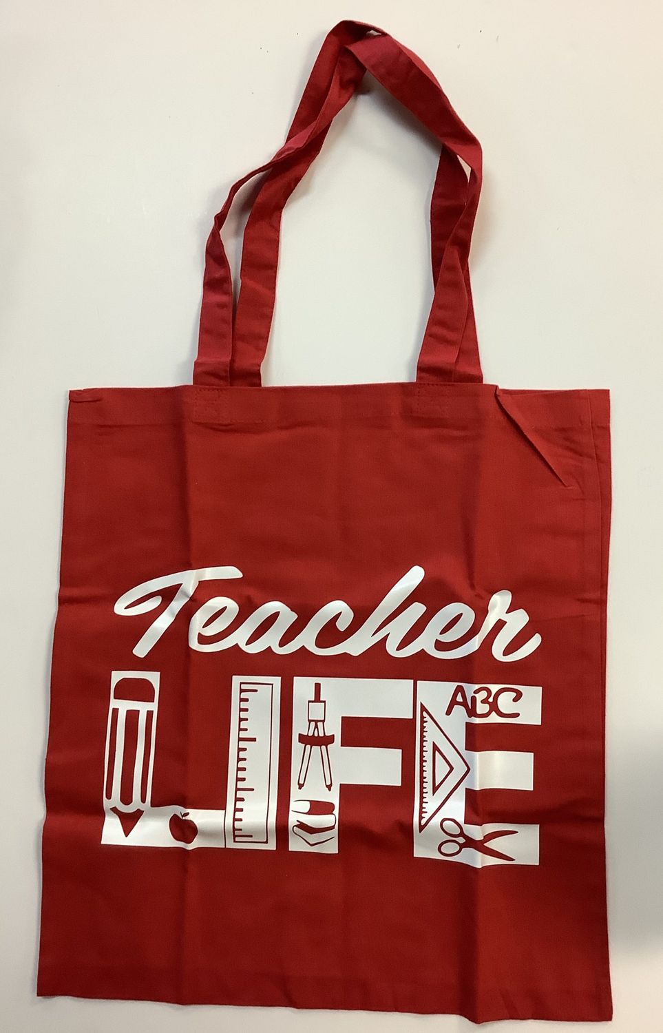 Red Teacher Life Tote Bag