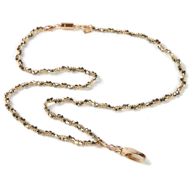 Golden Beaded Fashion Lanyard