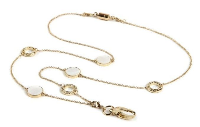 Obsidian Reversible Chain Beaded Lanyard