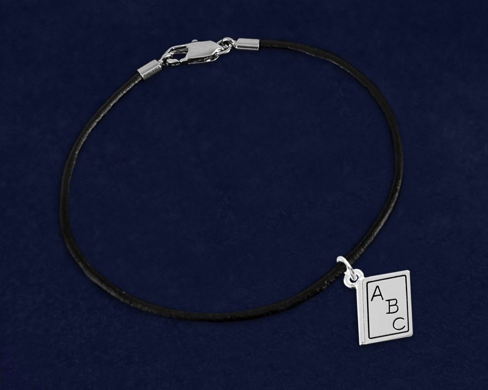 20%OFF Black Cord ABC Book Bracelet