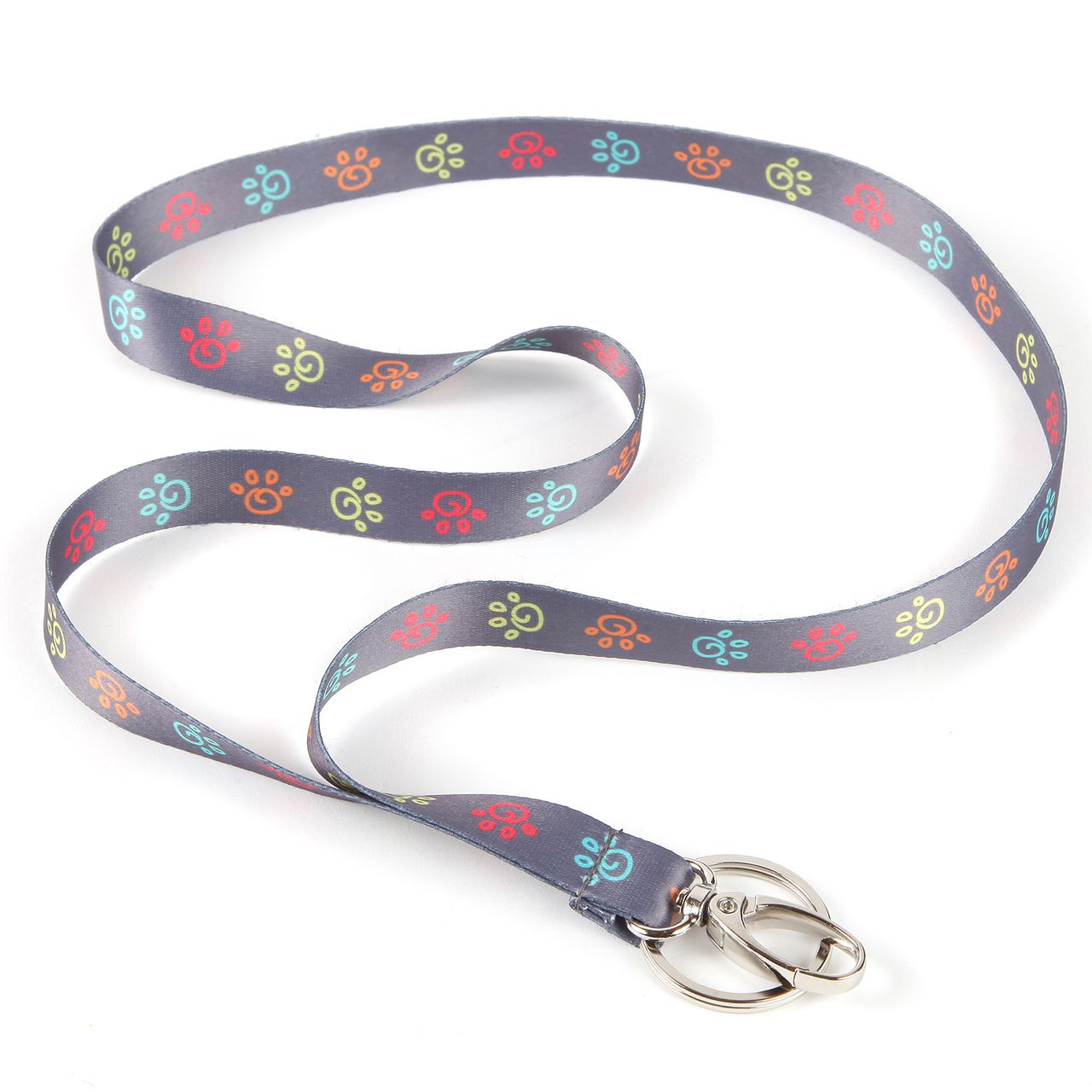 Color Paw Key Ribbon Lanyard