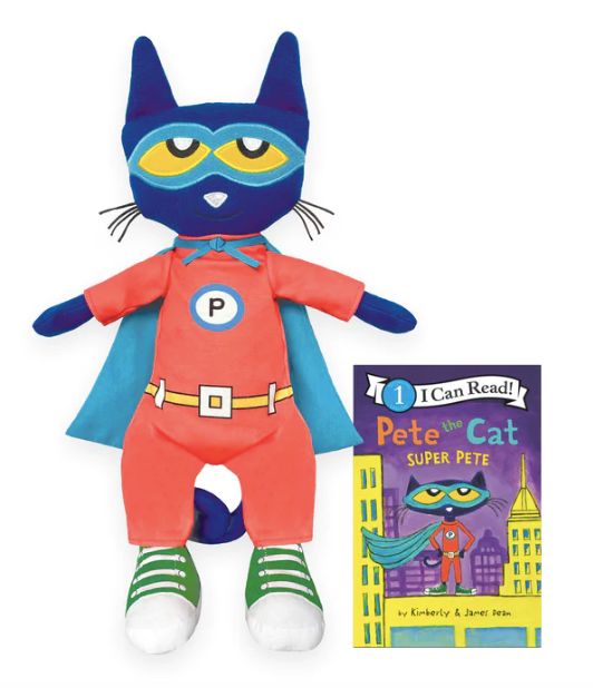 Pete the Cat: Super Pete Plush w/Book