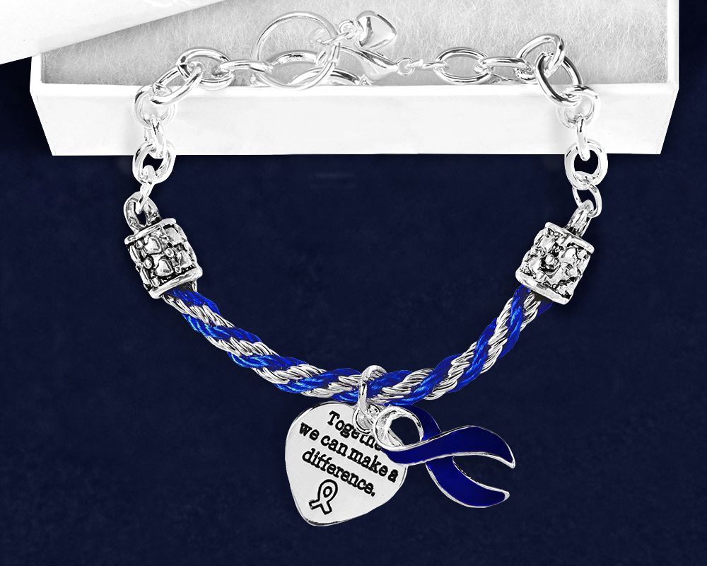 Rope Blue Ribbon Bracelet
