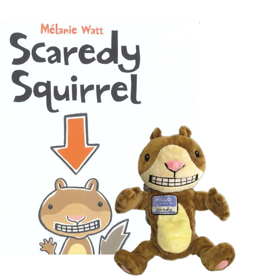 Scaredy Squirrel Doll w/ Book