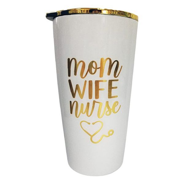 Stainless Steel Tumbler- Mom Wife Nurse