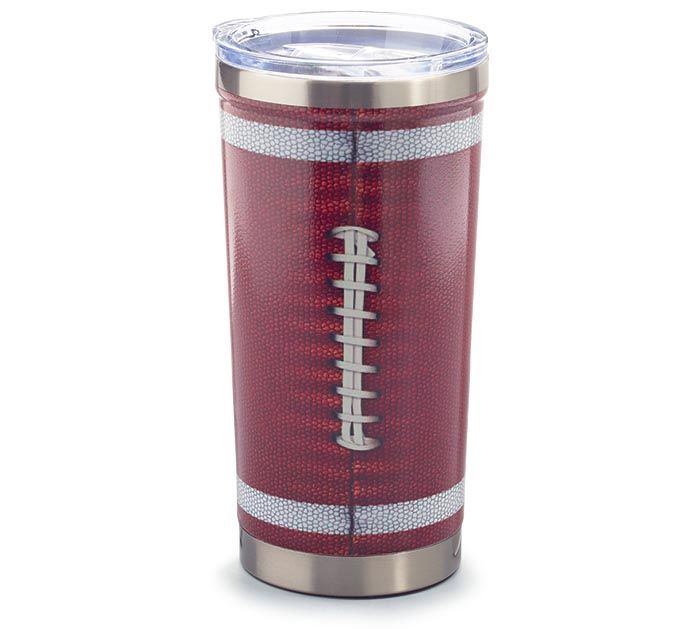 METAL SPORT TUMBLER FOOTBALL