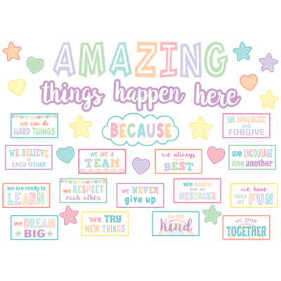 Pastel Pop Amazing Things Happen Here BBS