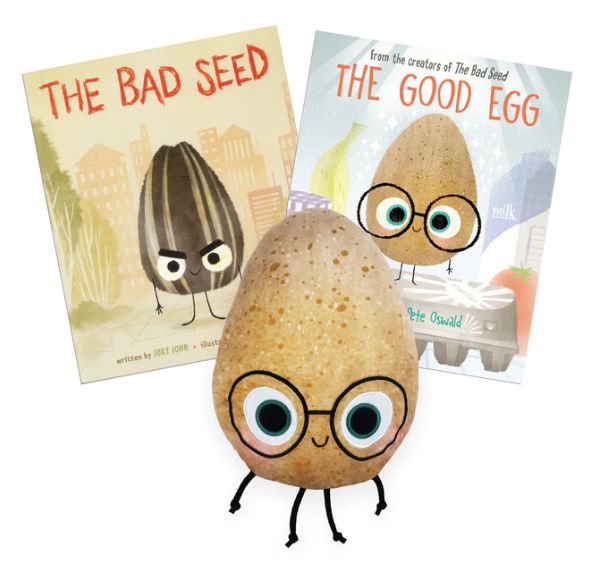 The Good Egg/Bad Seed Plush w/Bad Seed Book