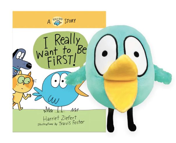 I Really Want to be First! Really Bird Plush w/Book