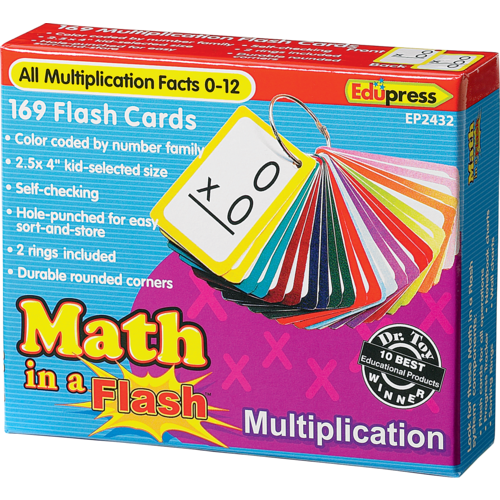 Math in a Flash Cards: Multiplication