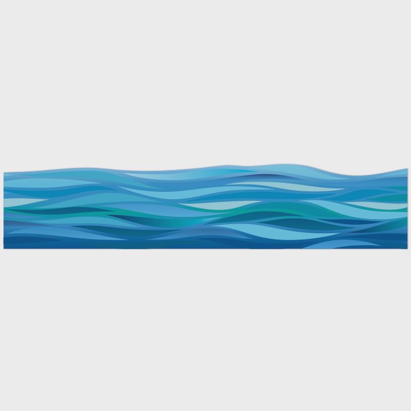Seas the Day Waves Deco Trim