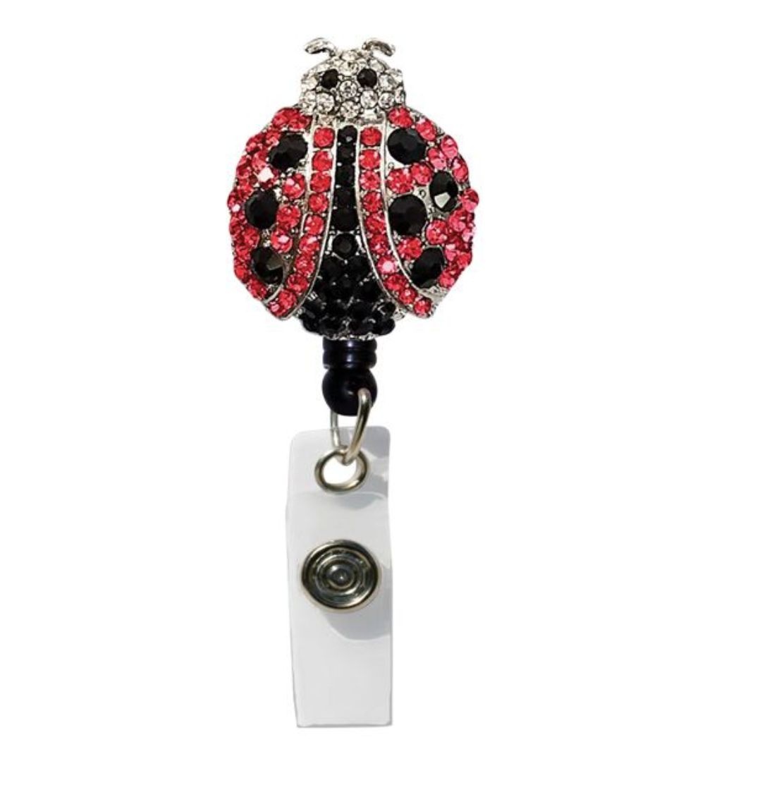 Ladybug Bling Badge Reel