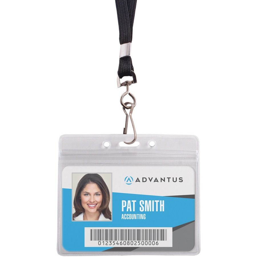 Badge Holder w/Lanyard (horizontal)