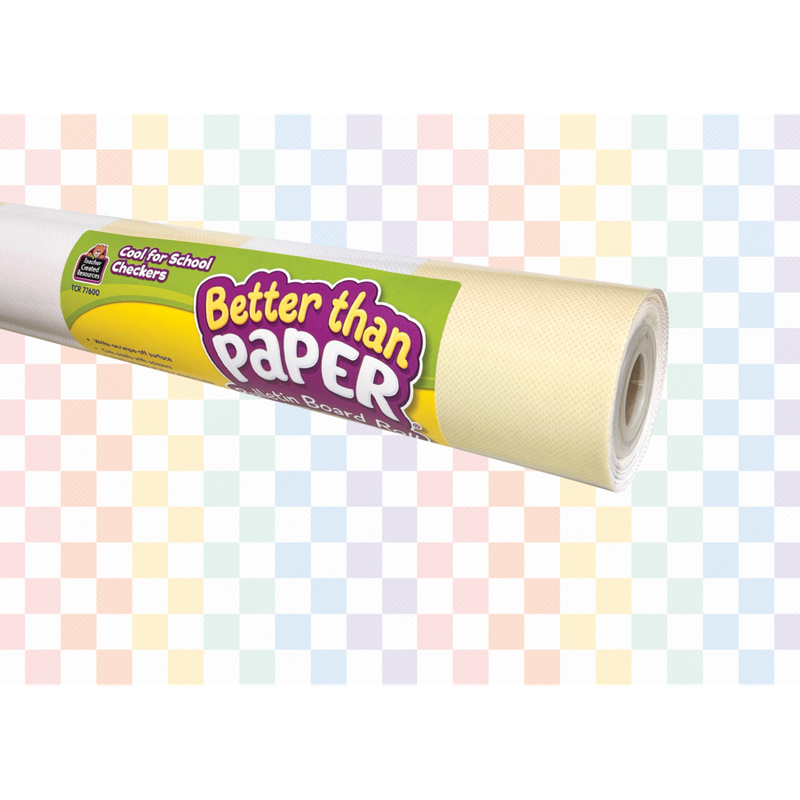 BTP Cool for School Checkers Better Than Paper Bulletin Board Roll