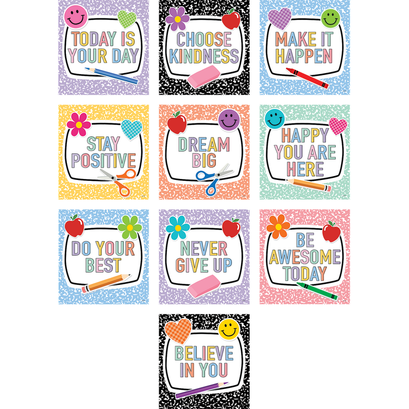 Cool for School Positive Sayings Accents
