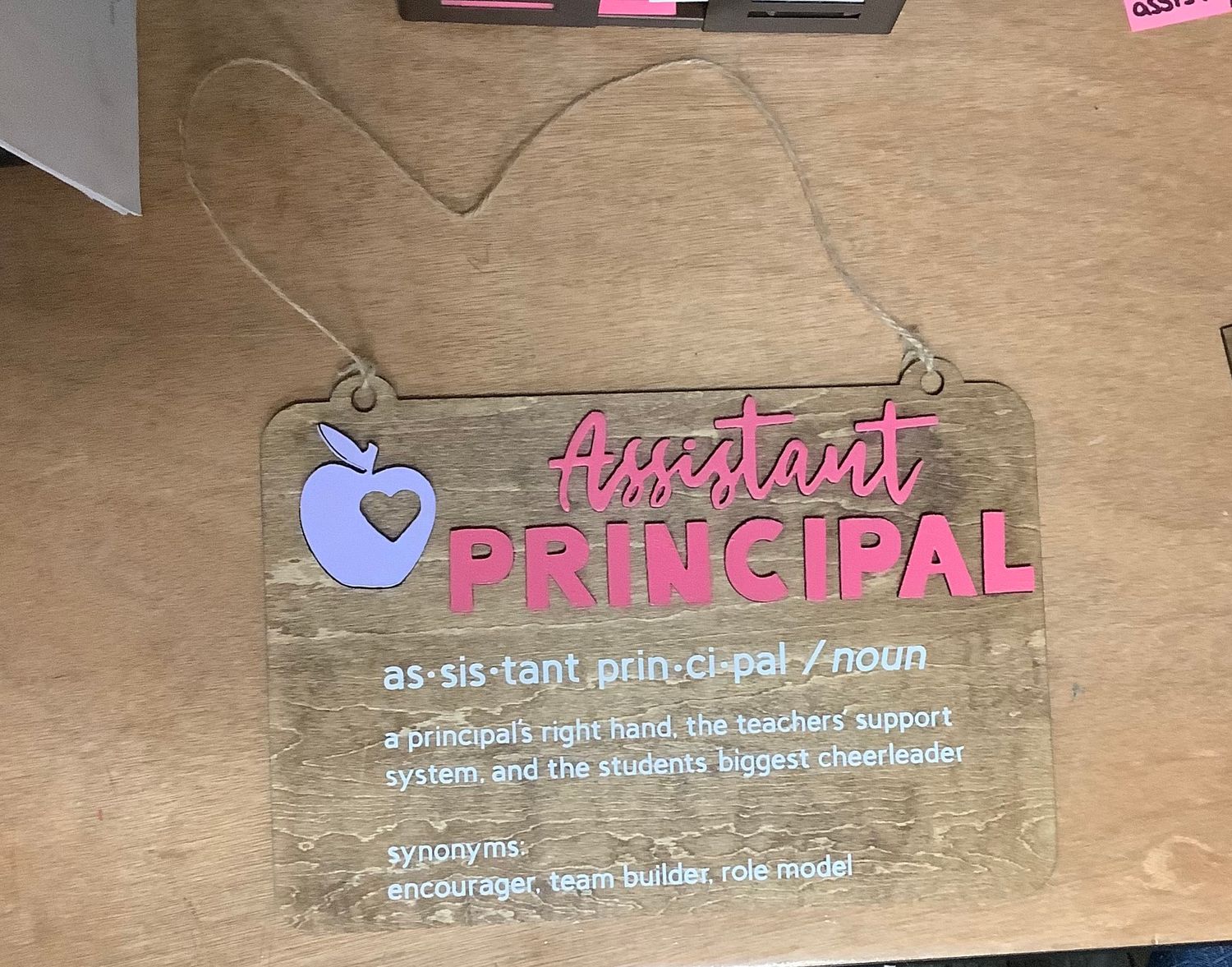 Assistant Principal w/Definition Door Sign