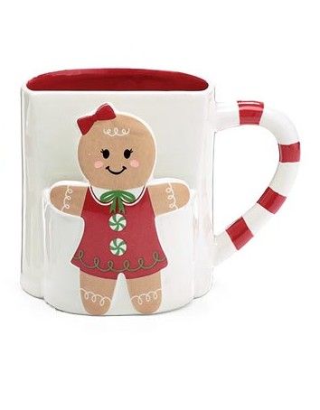 GINGERBREAD GIRL  COOKIE POUCH MUG