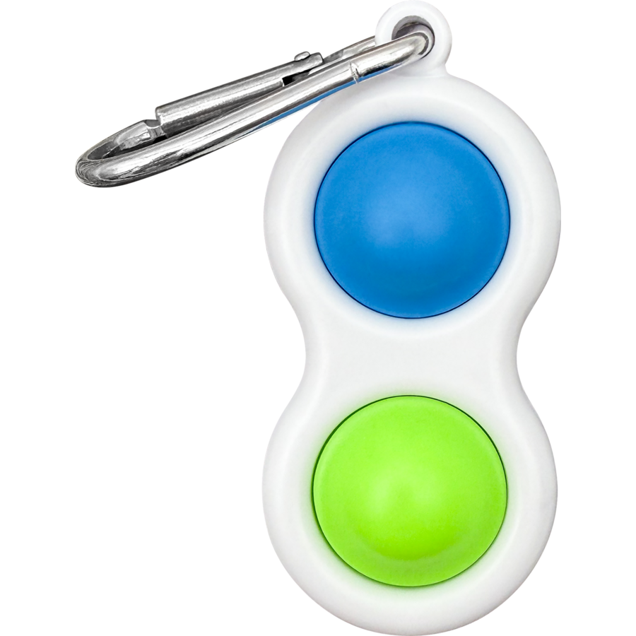 Fidget Popper Keychain - Blue/Green