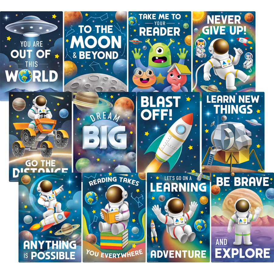 Outer Space Crew Small Poster Pack