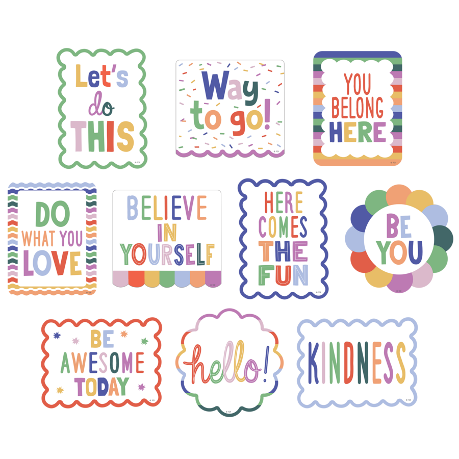 Color Crush Positive Sayings Accents