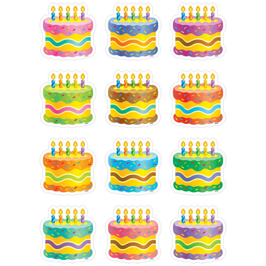 Birthday Cakes Mini Accents