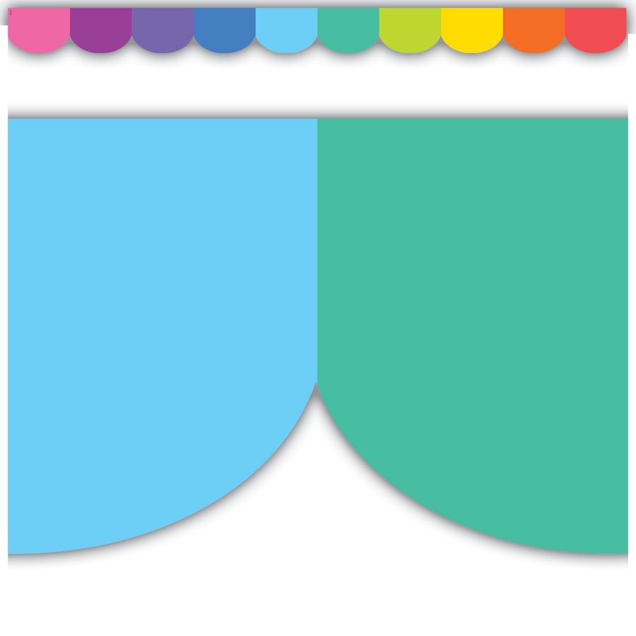 Colorful Scalloped Magnetic Border