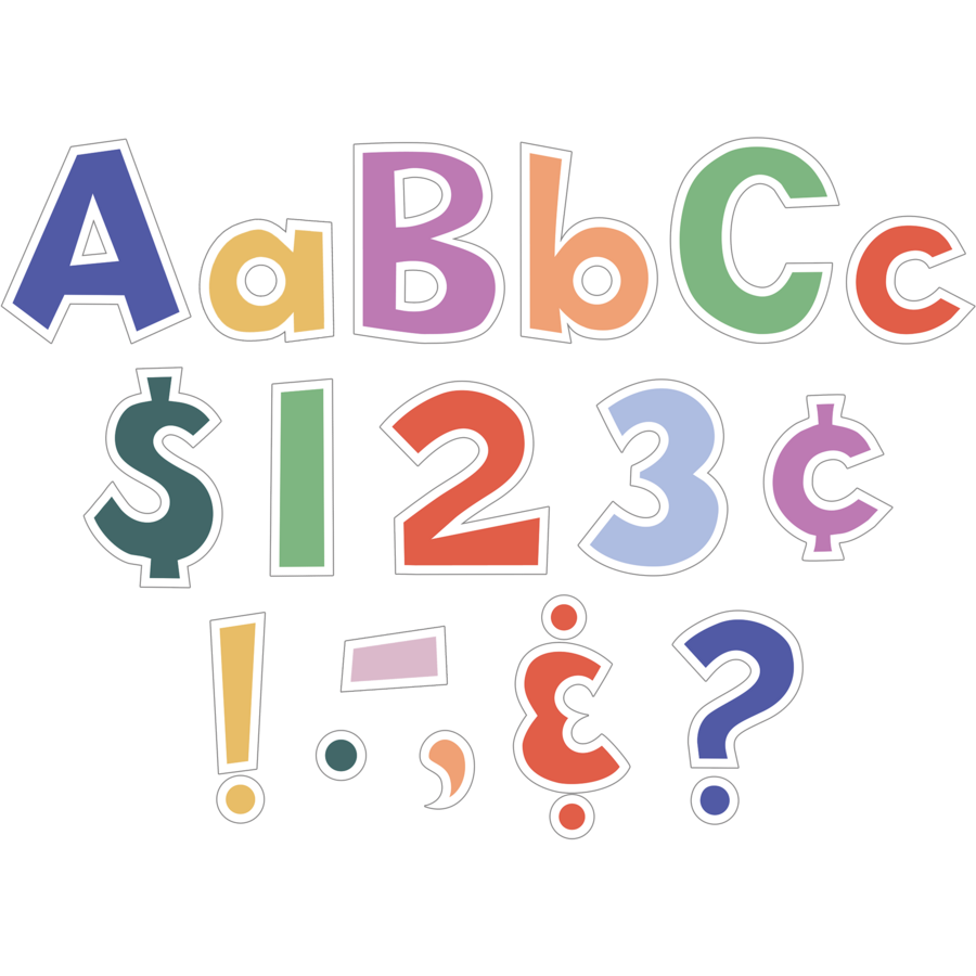 Color Crush 4" Fun Font Letters Combo Pack