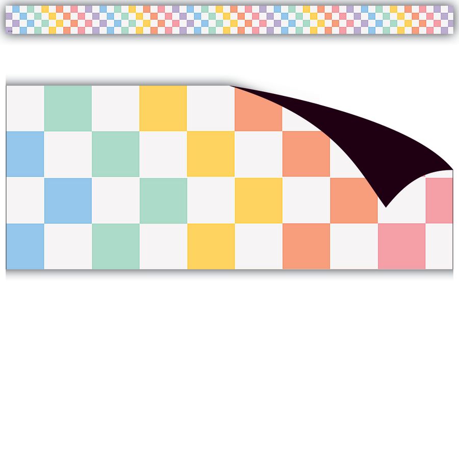 Cool for School Checkers Magnetic Border