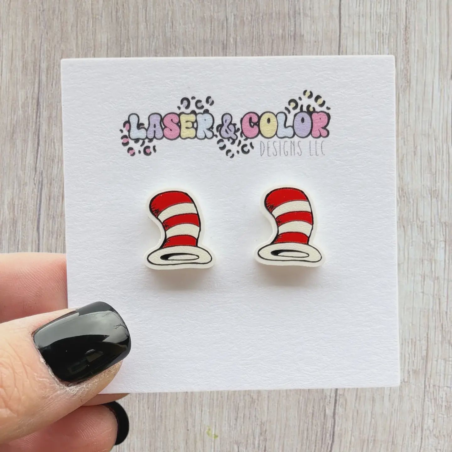 Dr. Seuss Hat Earrings