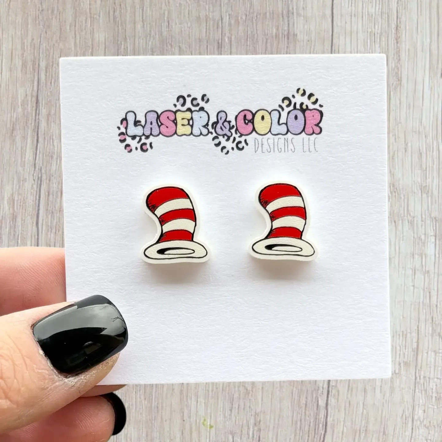 Dr. Seuss Hat Earrings