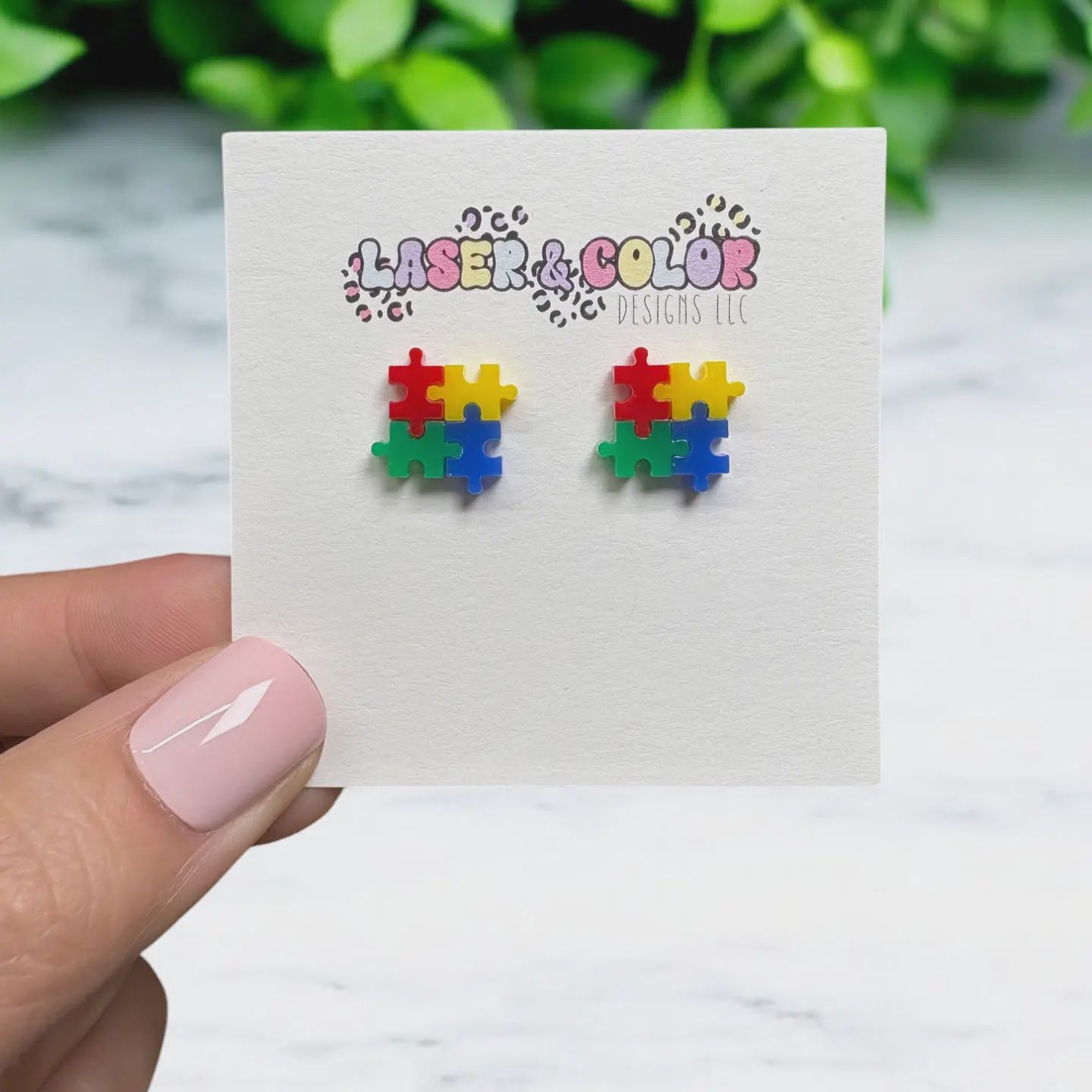 Autism Puzzle Earrings