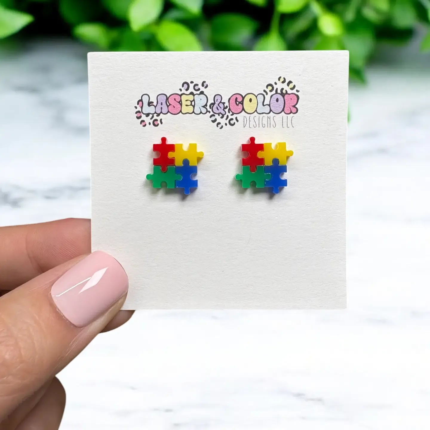 Autism Puzzle Earrings