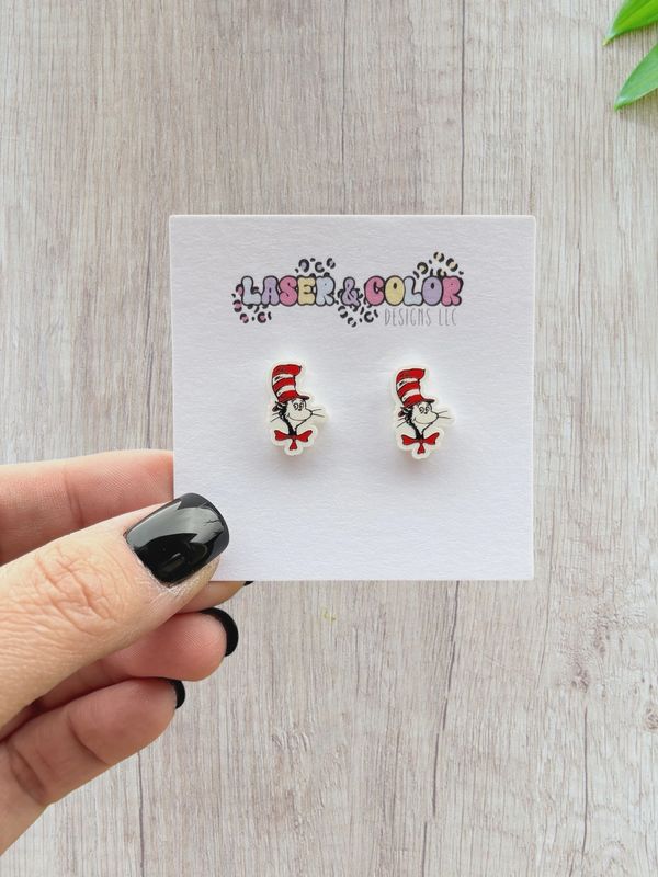 Cat In The Hat Earrings