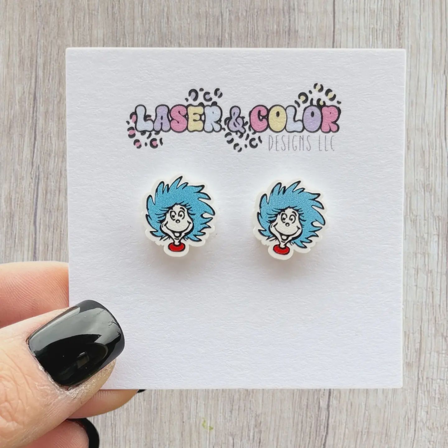 Thing 1 and Thing 2 Earrings