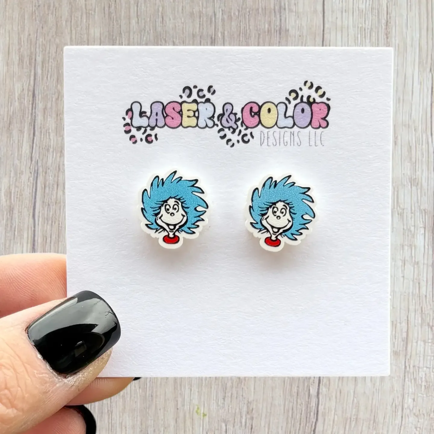 Thing 1 and Thing 2 Earrings