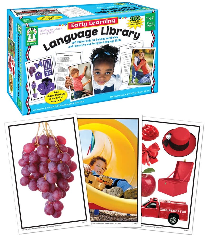 Early Learning Language Library Learning Cards Grade PK-K