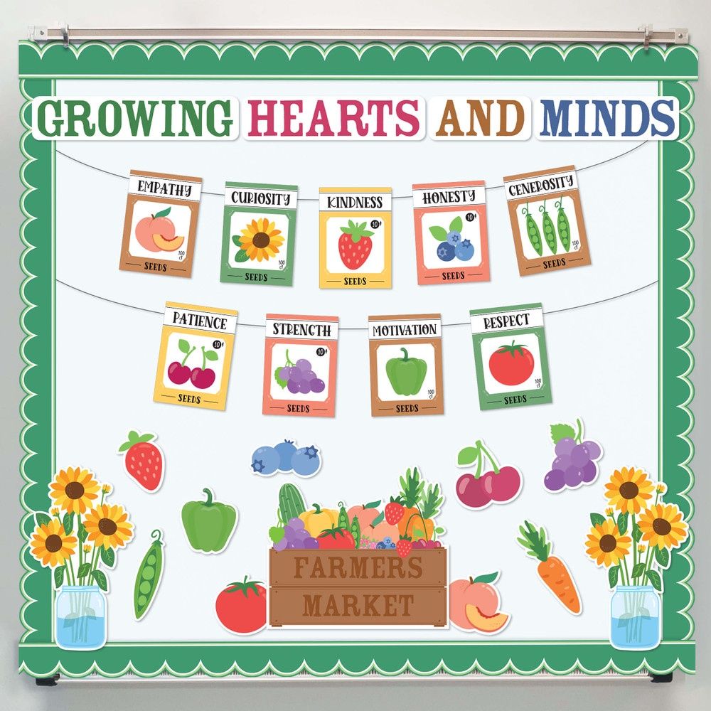 Growing Hearts Growing Minds Bulletin Board Set