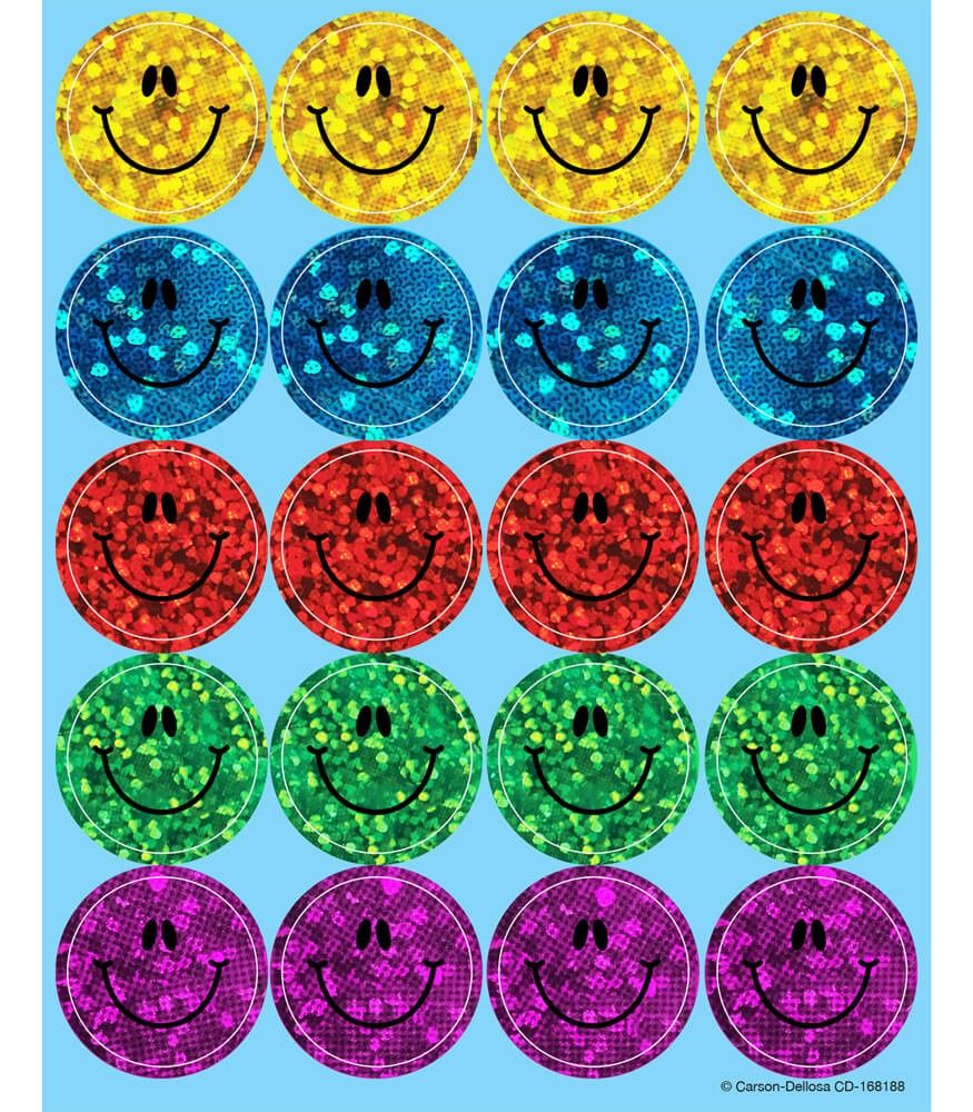 Smiley Faces Dazzle™ Stickers