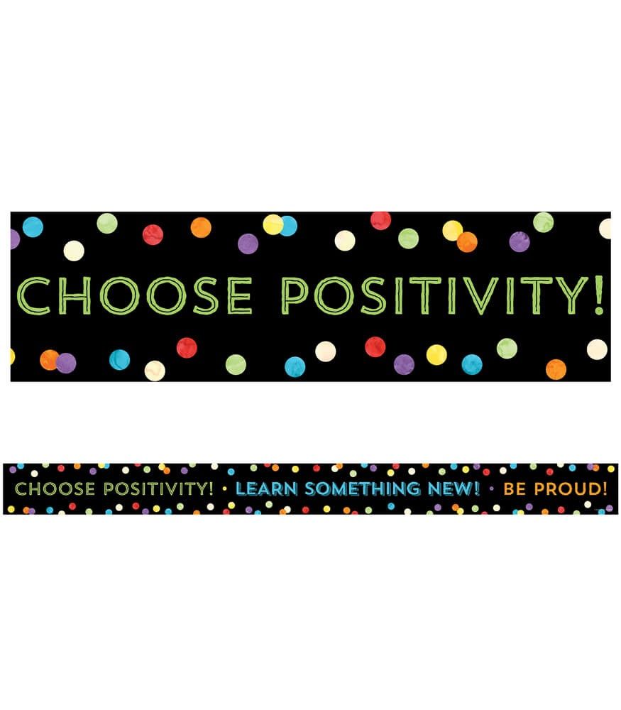 Think Positive Straight Bulletin Board Borders
