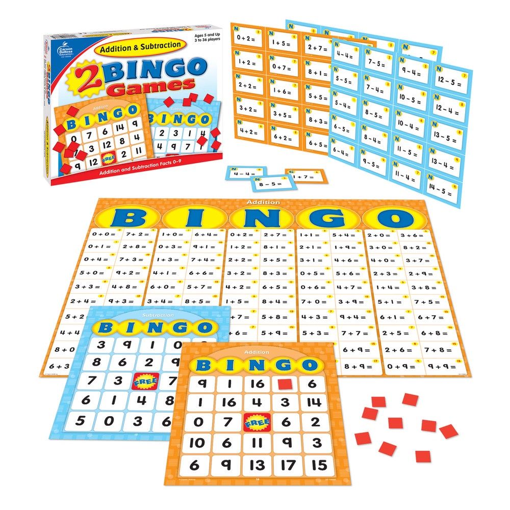 Addition &amp; Subtraction Bingo Grade K-2