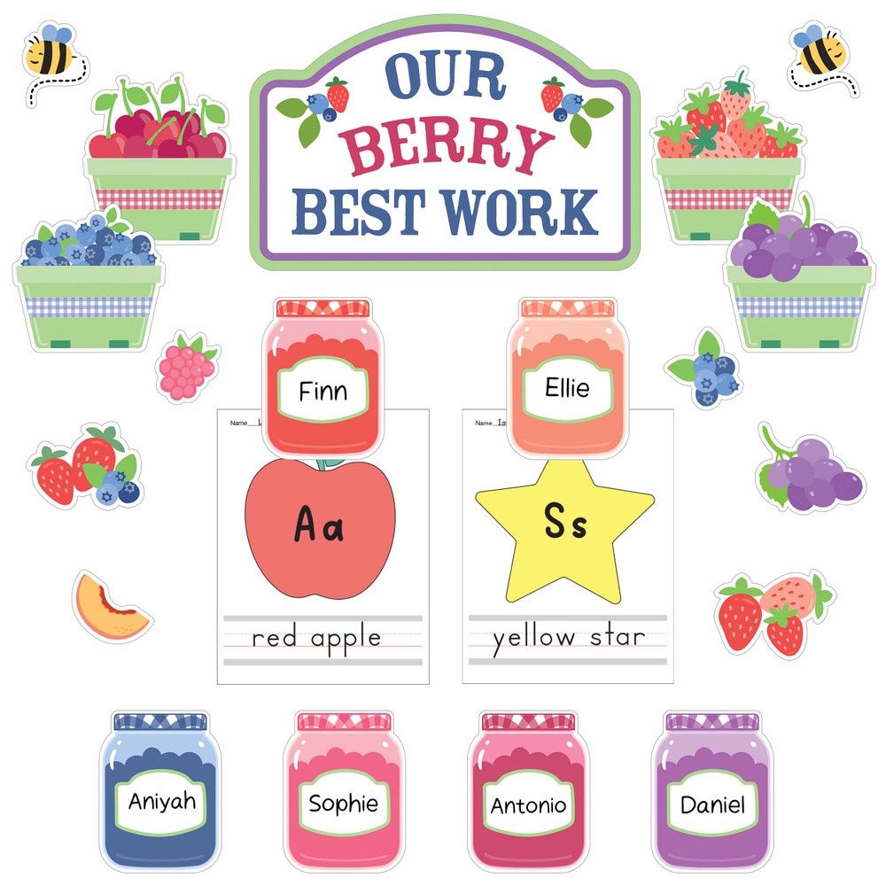 Our Berry Best Work Bulletin Board Set
