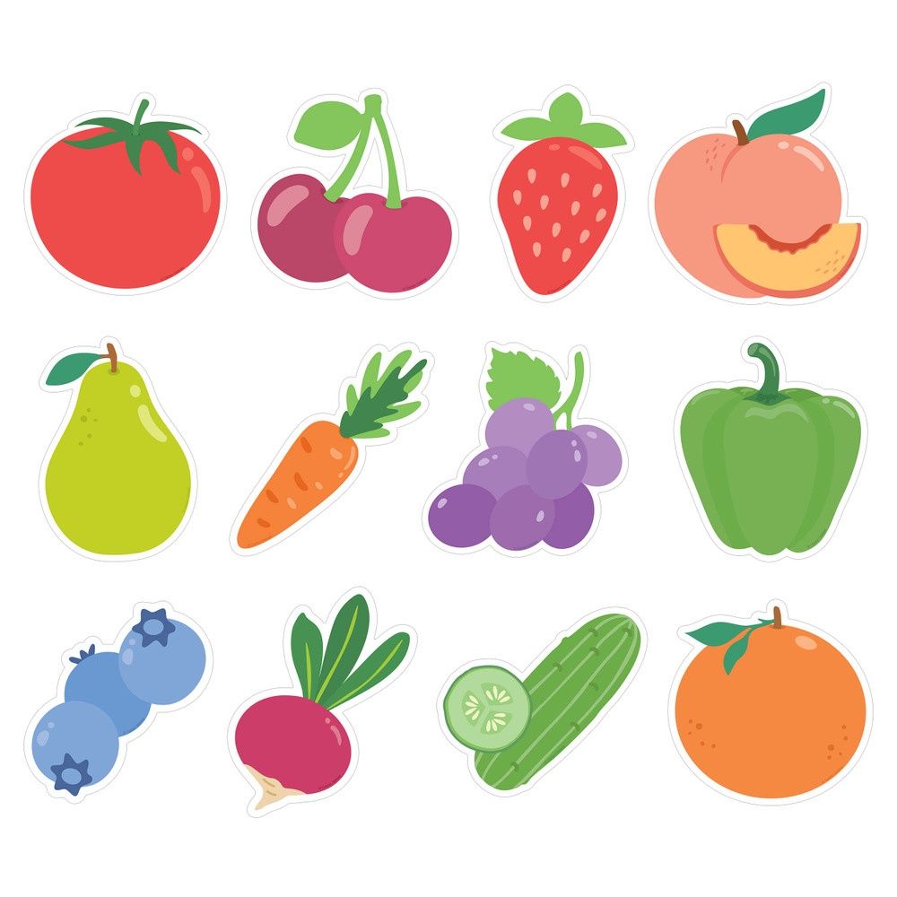 Fruits and Veggies Cutouts