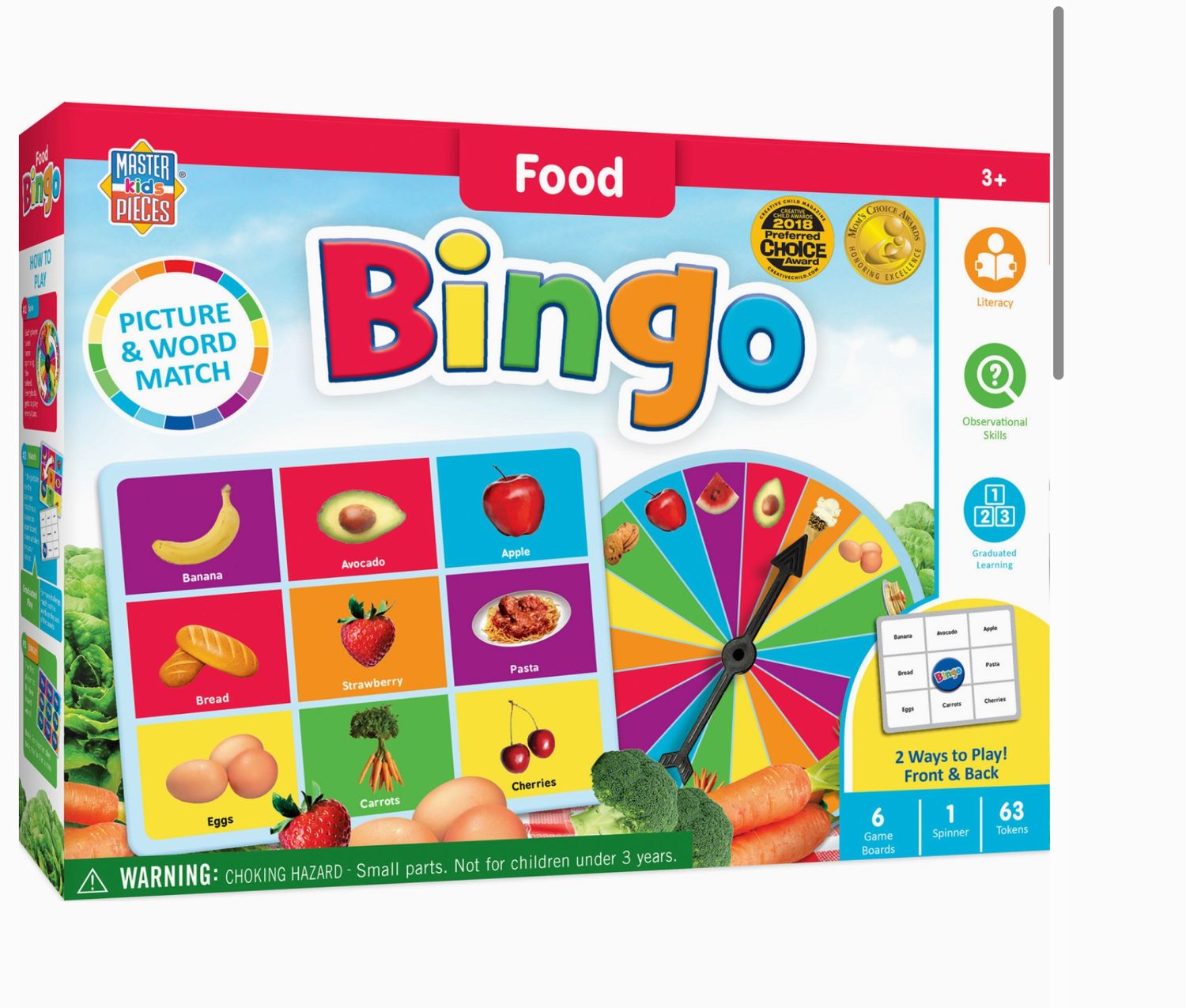 Food Bingo Game
