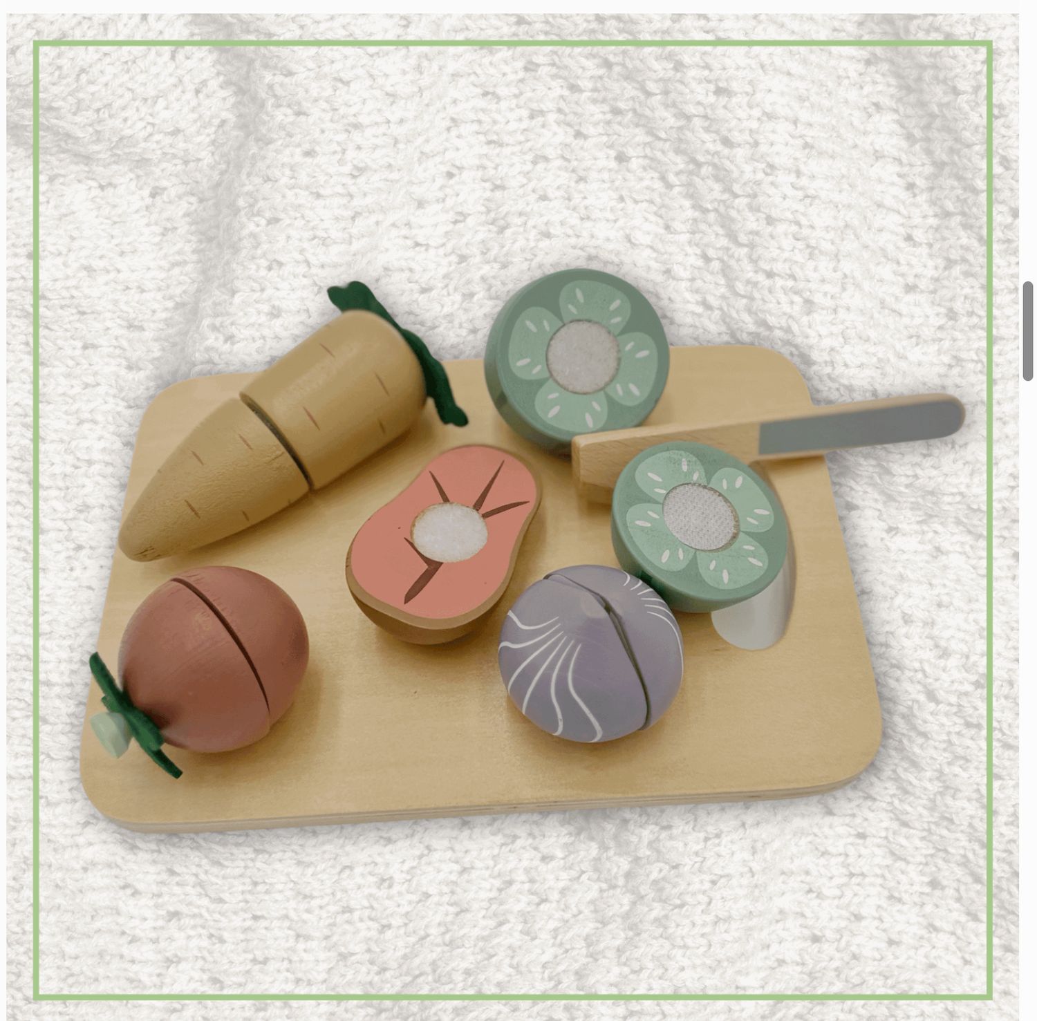 Wooden Vegetable Cutting Toy