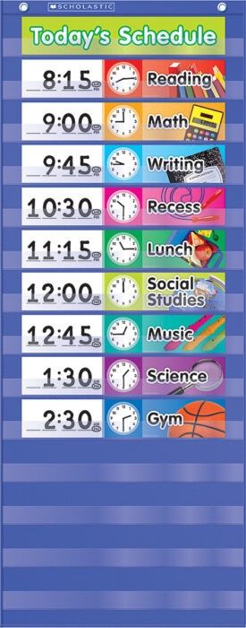 Daily Schedule Pocket Chart sc