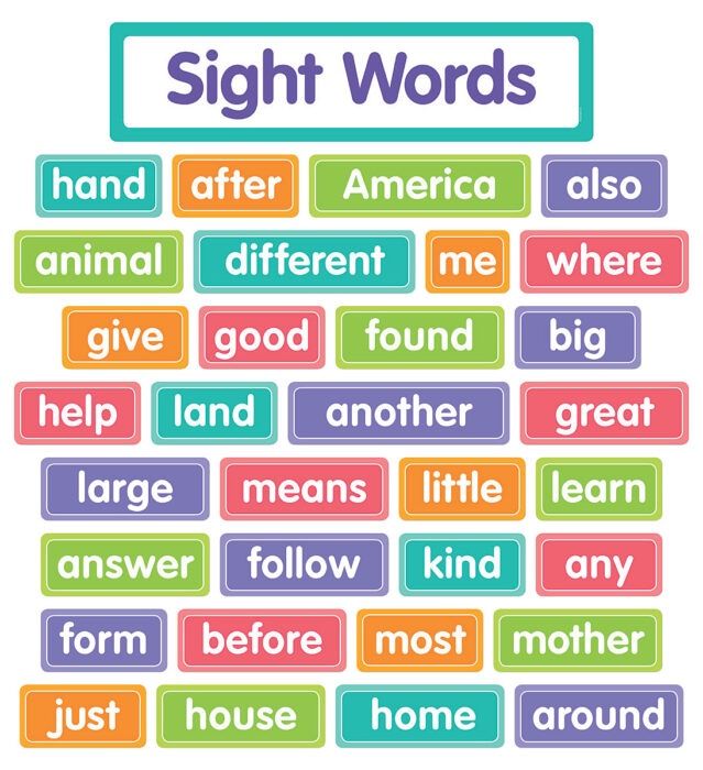 More Sight Words Bulletin Board Set