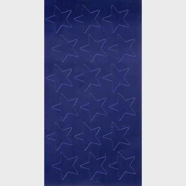 1/2" Blue Foil Star Stickers (250)