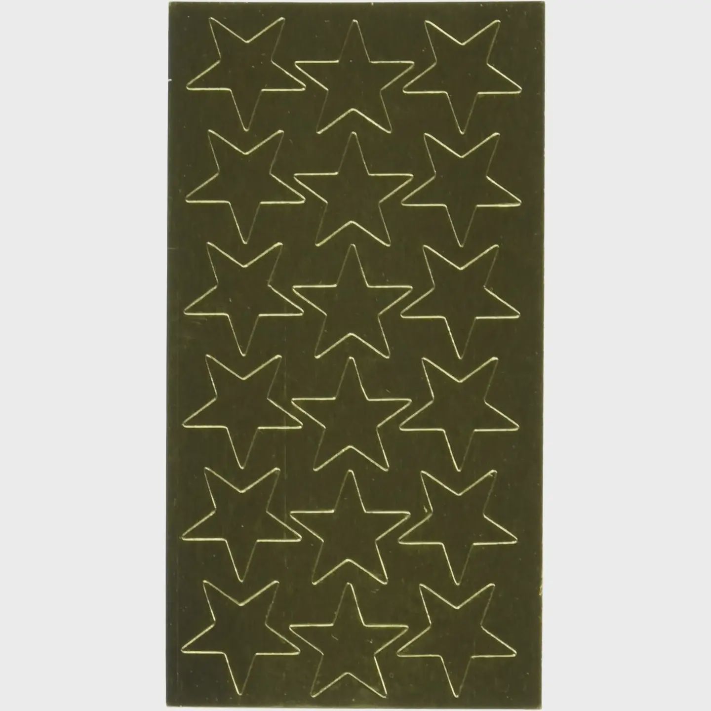 3/4" Star Stickers - Gold (175)