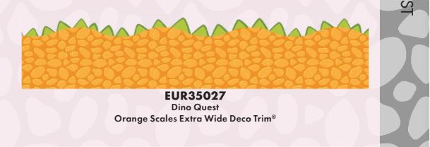 Orange Scales Deco Trim Dino Quest