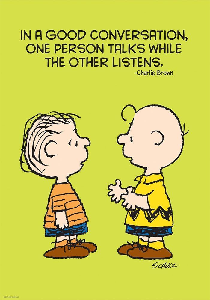 Peanuts Good Conversation Poster 13x19
